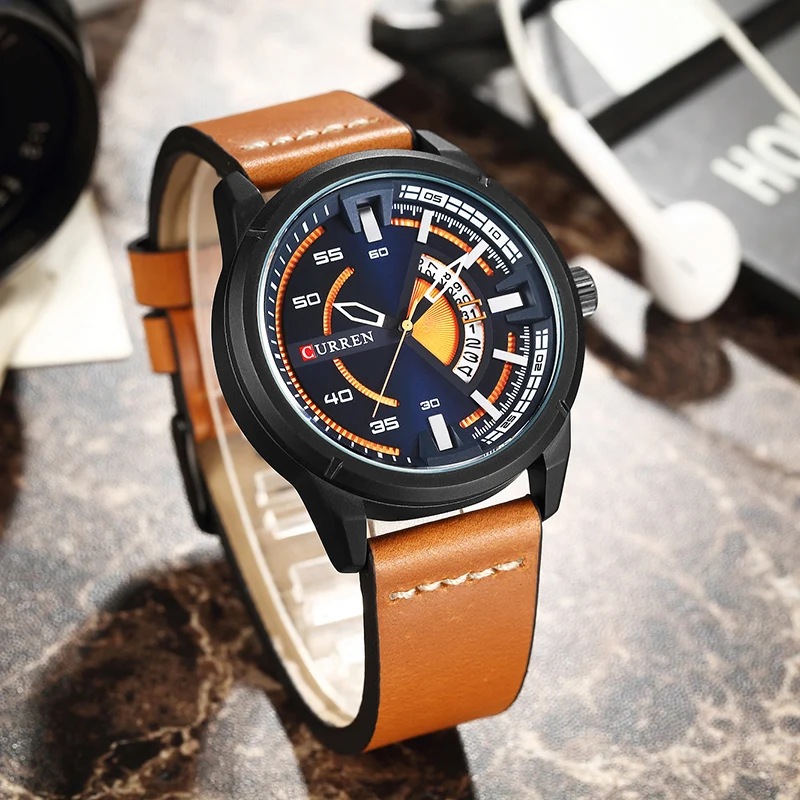 

2018 CURREN New Men Fashion Quartz Watch Men's Army Military Wrist Watch Male Waterproof Date Analog Clock Relogio Masculino
