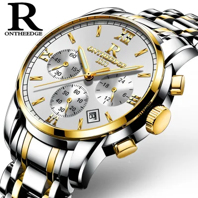 Montres 2018 новейшие высококачественные мужские деловые кварцевые часы Calender из