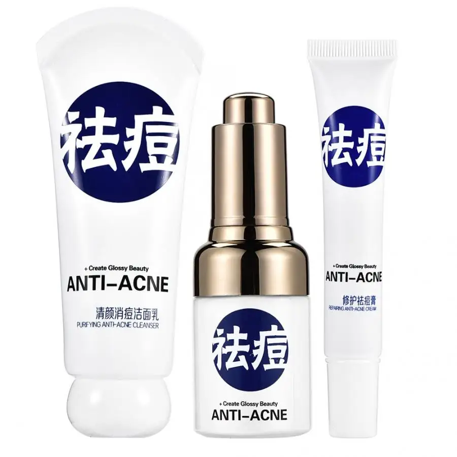 3 шт. профессиональный набор для удаления акне контроль масла очищающее средство