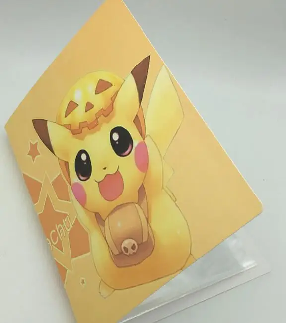 Новая коллекция для Pokemon cards альбом книга для Пикачу Топ загруженный список игральных карт держатель Альбом детские игрушки 112 карт - Цвет: Yellow Pikachu