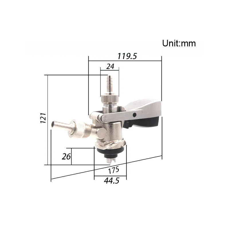 Домашний пивоваренный пивной кран из нержавеющей стали s тип бочонок муфта