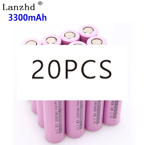 10~ 40 шт 18650 3,7 V INR18650 перезаряжаемые батареи Литий-ионные 3,7 v 30a большой ток 18650VTC7 18650 батарея - Цвет: 20 PCS
