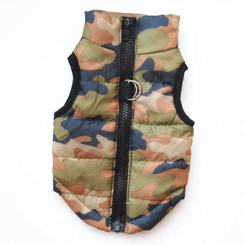 Camouflage Горячая Милая зимняя одежда для домашних животных, одежда для домашних животных, теплая куртка для собак и кошек, костюм для щенка - Цвет: Camouflage