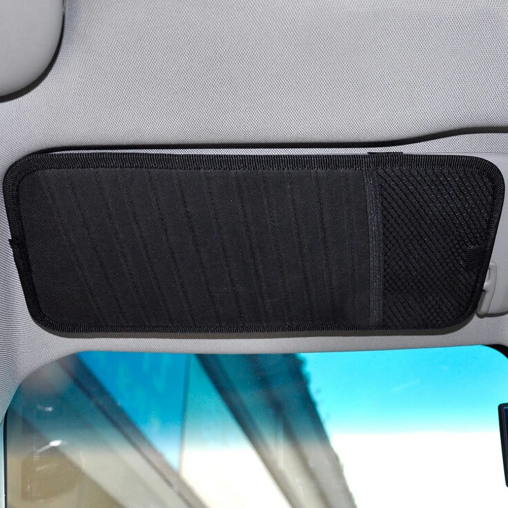 12 Disc Solid Sun Visor Non-woven Fabrics Soft Wallet Car Accessories Auto DVD Interior Durable Card Case Storage Holder CD Bag |