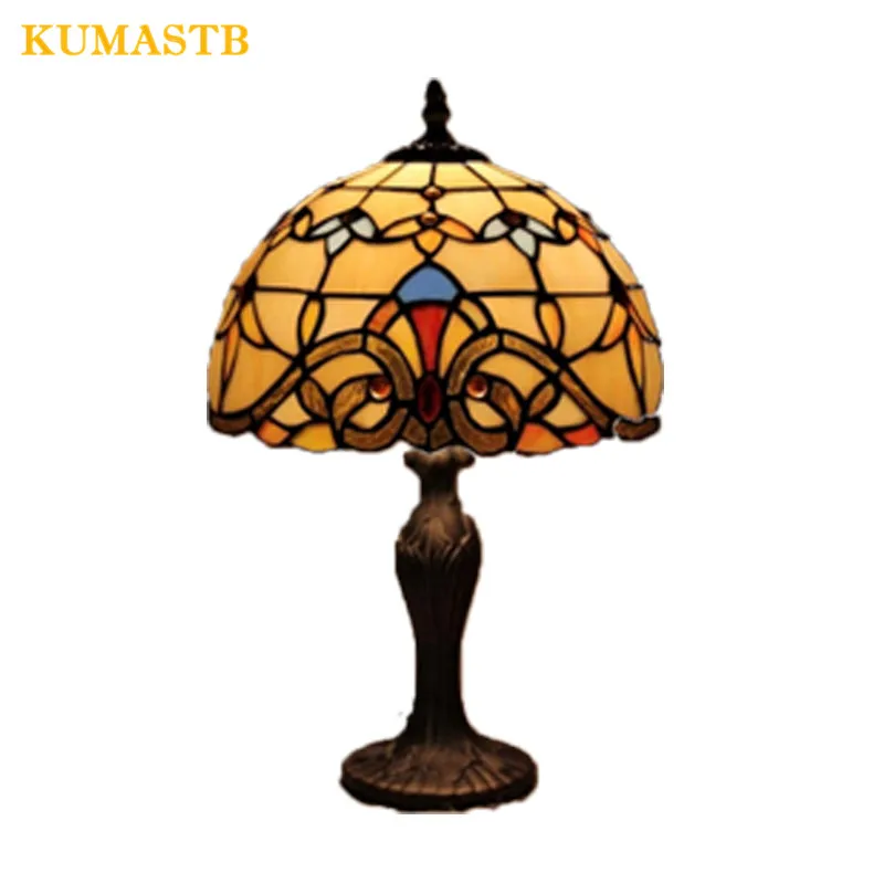Барочные настольные лампы витражная настольная лампа для спальни прикроватный