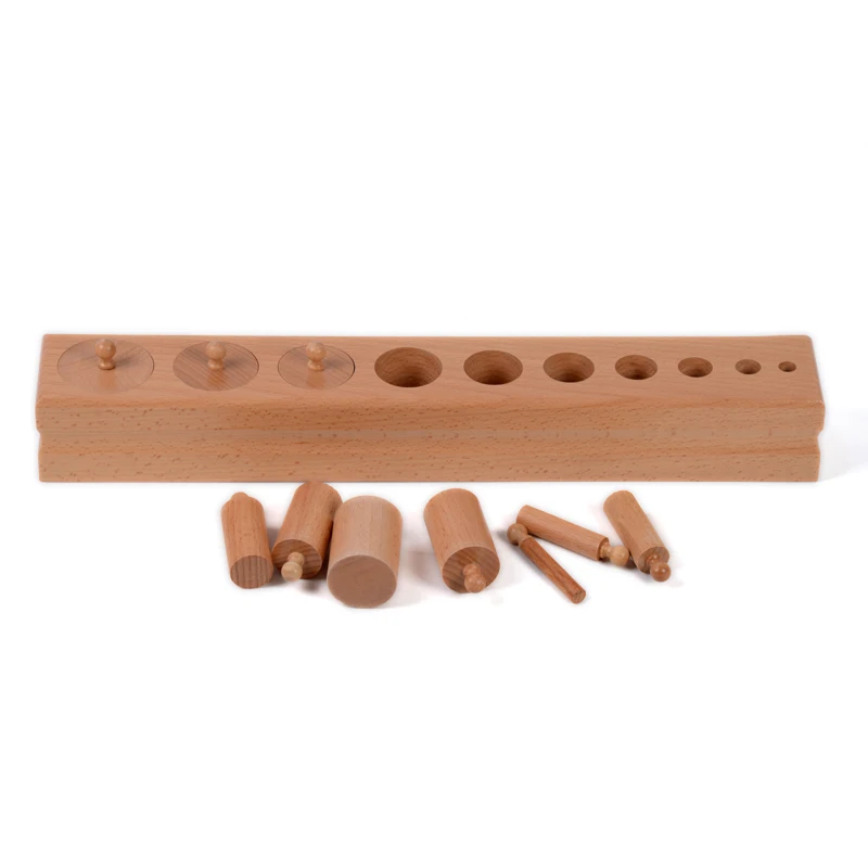 Детская игрушка Монтессори одноцилиндровый блок сенсорное Дошкольное обучение