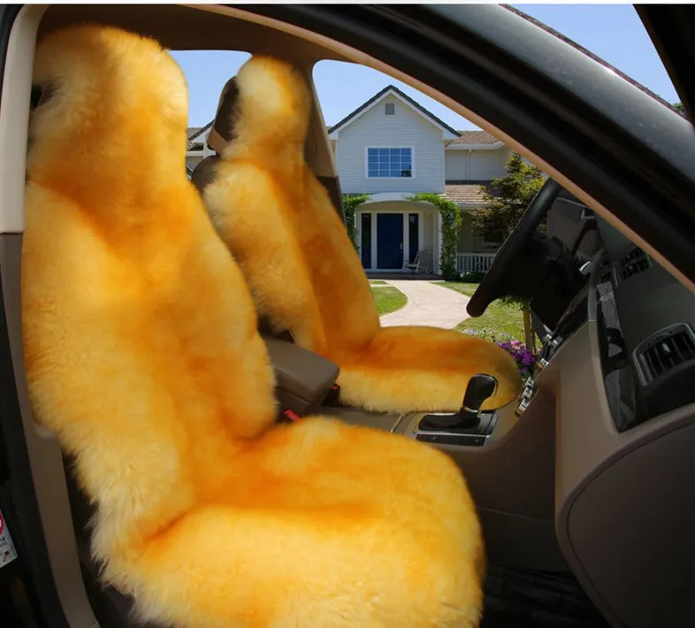 Австралийский натуральный шерстяной зимний теплый меховой чехол для