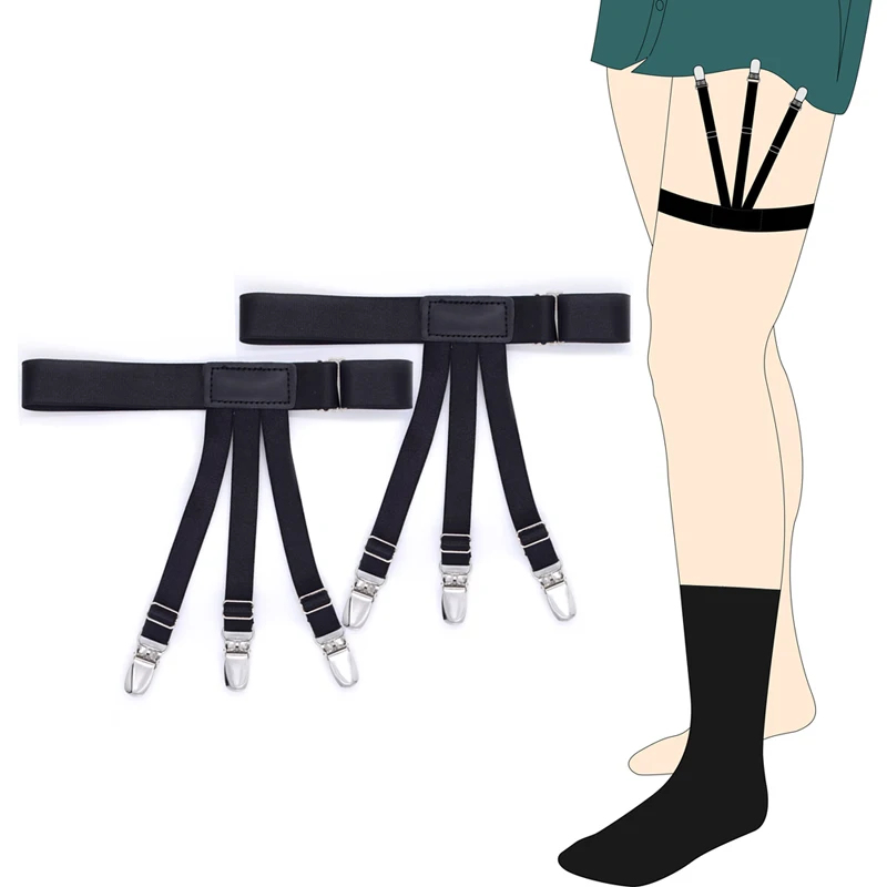 1 Пара регулируемых держателей для рубашек эластичные нейлоновые подтяжки чулок