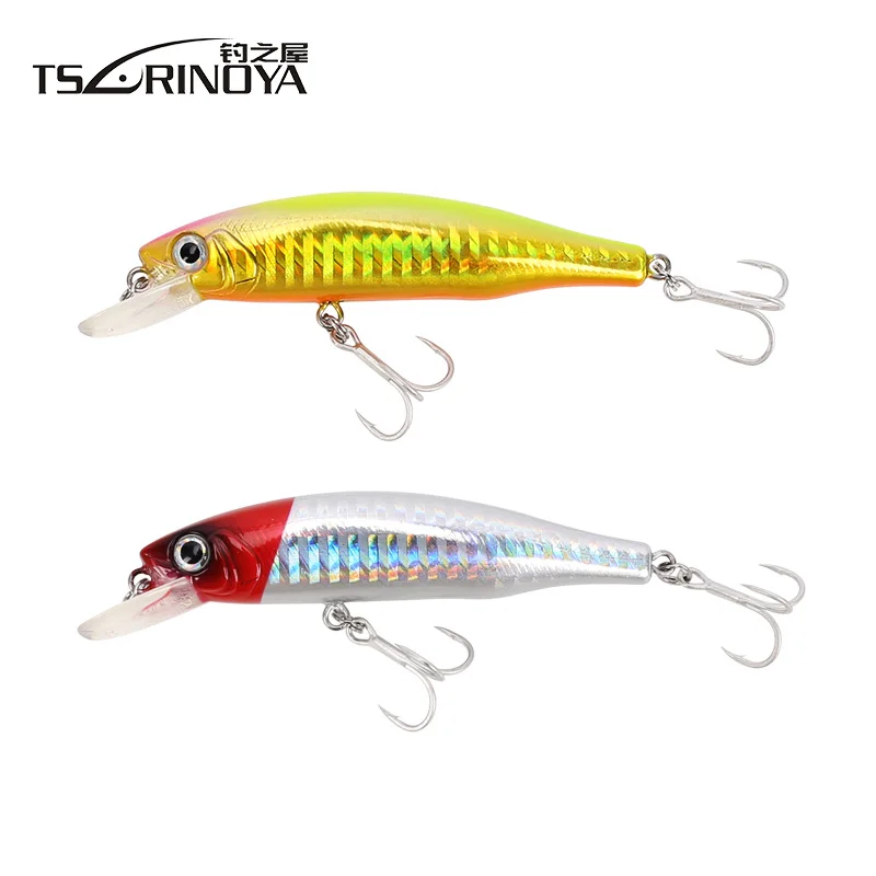 TSURINOYA погружающаяся Приманка Minnow 85mm14g Дайвинг 1 0 м тройной крючок длинное литье
