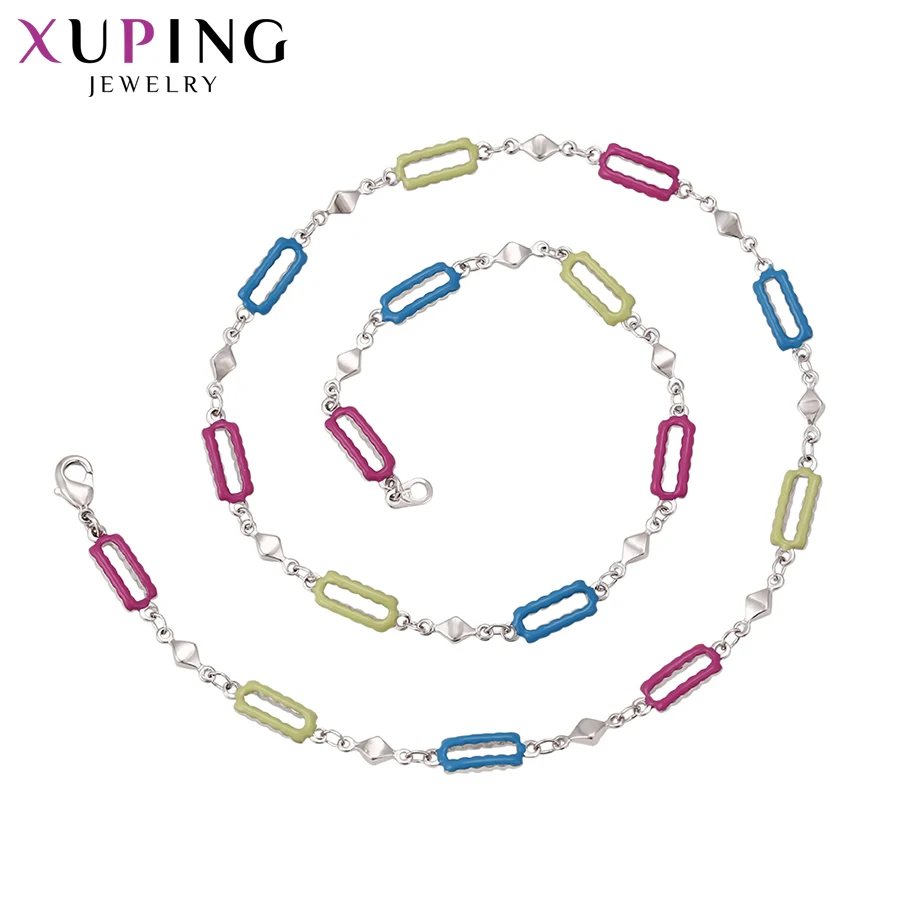 Xuping Fashion Simple Wild Style Necklace New Design Long for Women Girls Chain Jewelry Christmas Gifts 41057 | Украшения и
