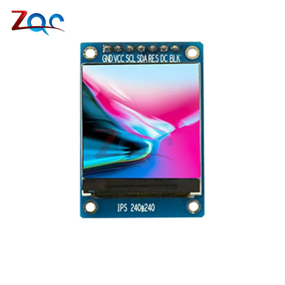 1,3 дюймов ips HD TFT ST7789 Водительская подушка безопасности 240*240 SPI Связь 3,3 V Напряжение 4-провод SPI Интерфейс полный Цвет ЖК-дисплей OLED Дисплей "сделай сам"