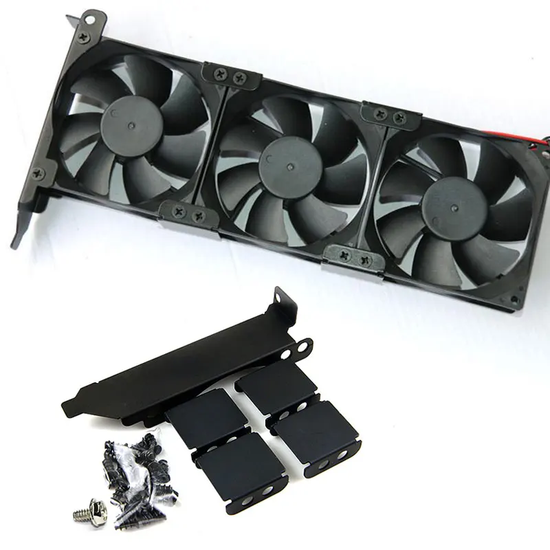 Основная коробка DIY Raphics карта 8-9 см Поддержка трех вентиляторов поддержка