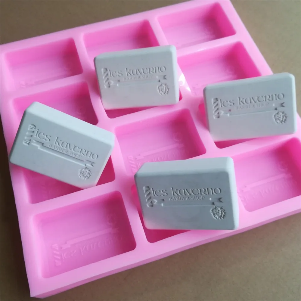 Custom Multiple Soap Mold Chocolate Molds Loaf Bar Mould Silicone With Brand Logo | Дом и сад