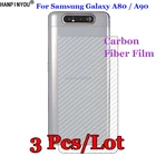 3 шт.лот, защитная пленка для Samsung Galaxy A80A90, 6,7 дюйма, 3D, нескользящая, прозрачная, углеродное волокно
