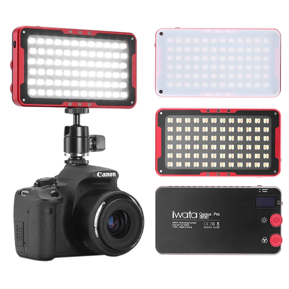 Ивата GP 01 Фото Видео светильник Камера 2600K 6000K снаружи мягкий фотографическое Led