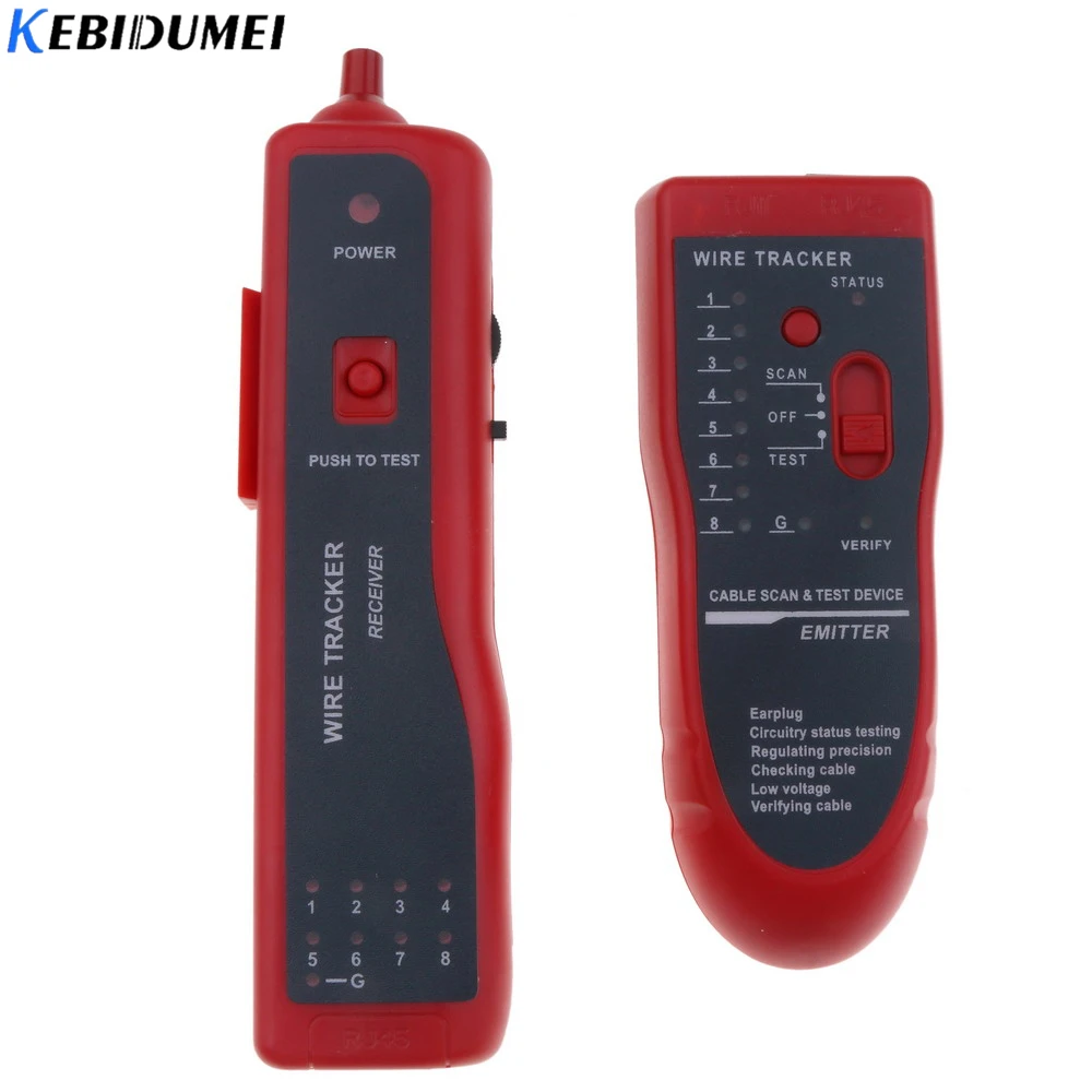 Kebidumei высококачественный тестер телефонной сети RJ45 RJ11 кабельный трекер