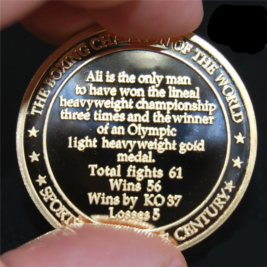Золотая монета 2016 США король бокса Мохаммеда Али 10 шт./лот бесплатная доставка|us