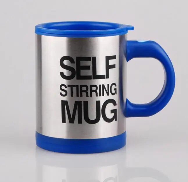 5 цветов Lazy Tazas самоперемешивающаяся кружка кофейная чашка умные кружки из нержавеющей стали Copos Inox чайная чашка - Цвет: Dark Blue
