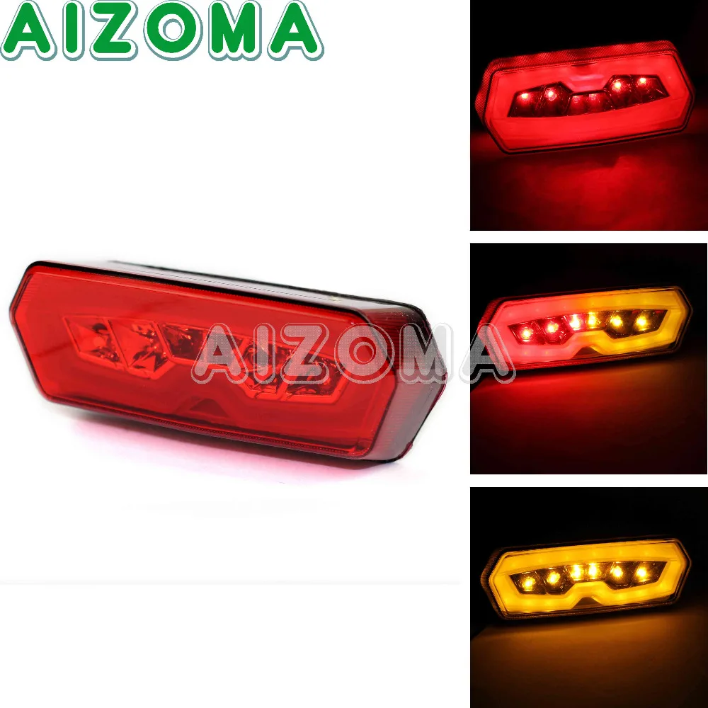 

Red Motorcycle Integrated LED Taillight Amber Red Turn Signal Light For Honda CB650F CBR650F CTX700N MSX Grom 125 2013-2016