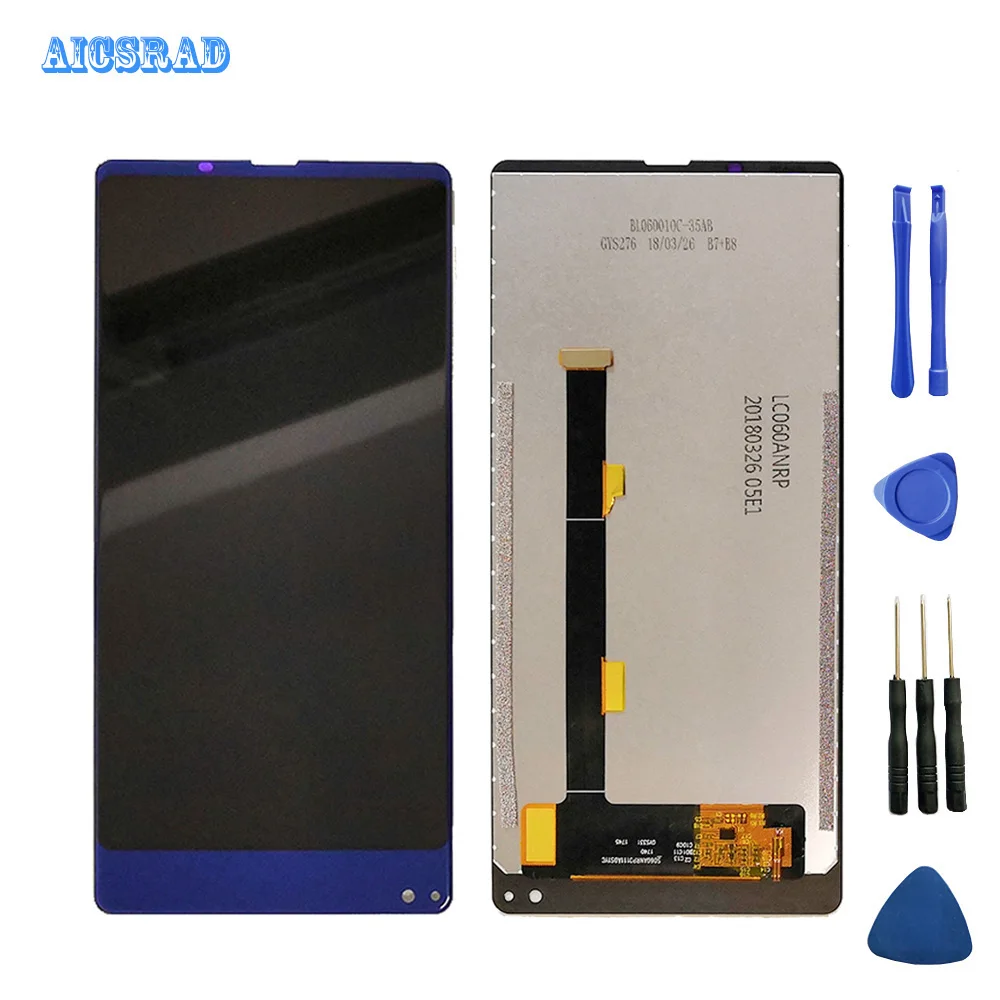 AICSRAD lcd для Oukitel MIX 2 ЖК-дисплей и сенсорный экран 5,9" дигитайзер сборка Замена mix2+ Инструменты+ клей