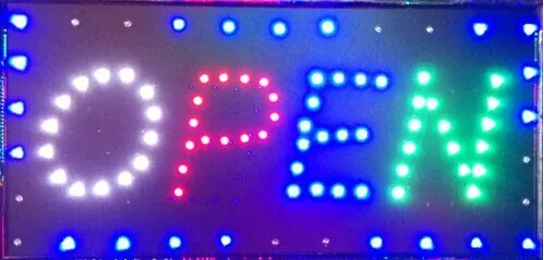 2017 прямые продажи пользовательская графика светодиодный знак 10X19 дюймов крытый