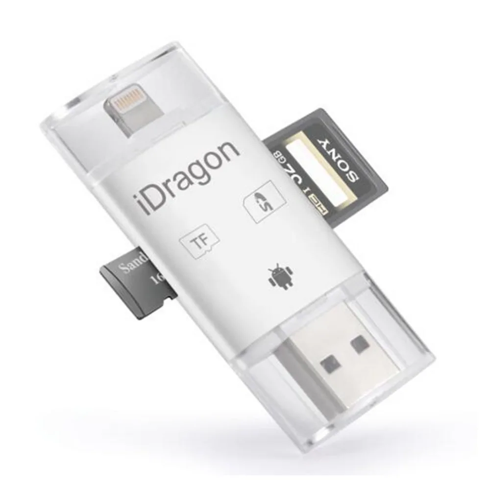 Устройство чтения карт памяти USB OTG Micro SDHC адаптер карты Micro SD Поддержка iOS 12 для iPhone Xs/Xs Max XR/XR Max/X/8/8 Plus 7/7 Plus/6 S/6 S плюс Pl