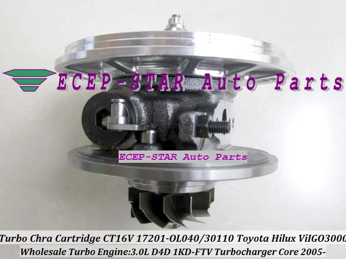Турбокомпрессор с картриджем CHRA CT16V 17201-OL040 17201-30110 для TOYOTA Landcruiser Hilux 3.0L D4D 05 ViIGO 3000