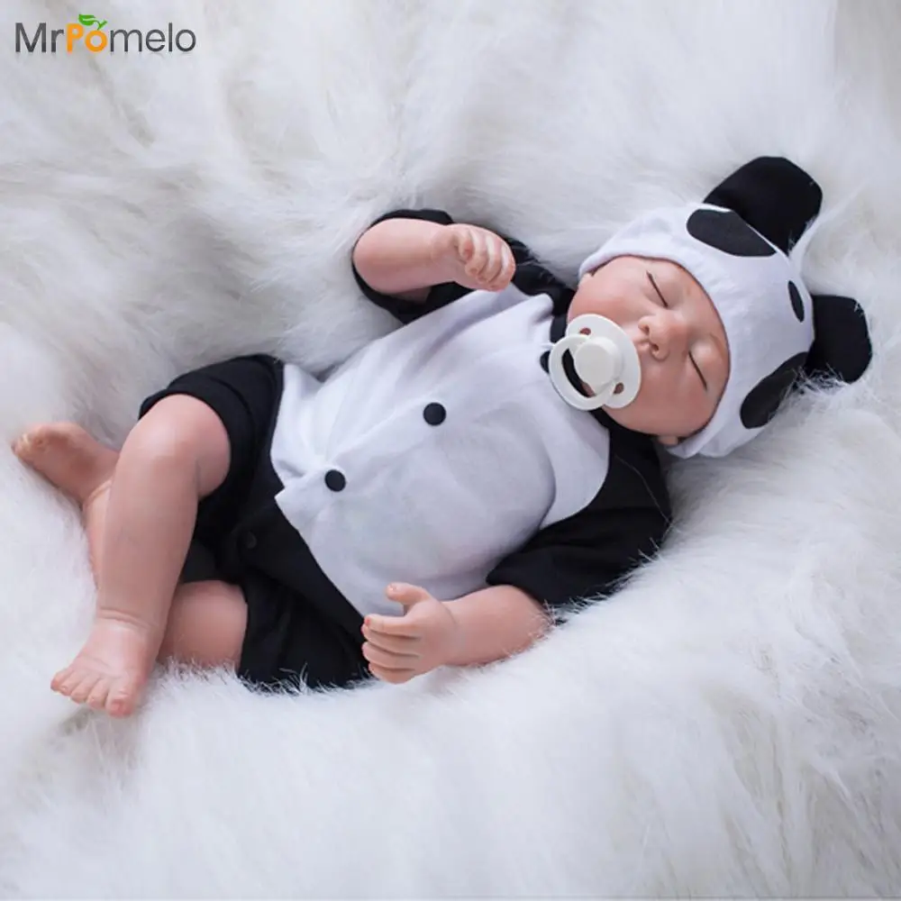 MrPomelo 20 &quotмягкое Тело Силикона Возрождается Детские Игрушки Куклы Для Девочек