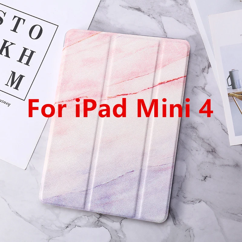 Pink 4 Чехол для iPad 9,7 Мрамор Кожаная подставка из ТПУ чехол для iPad Air 1/Air 2/Pro 10,5 мини-платье на возраст 2, 3, 4, 5, iPad Air 10,5 чехол, корпус - Цвет: Pink 4