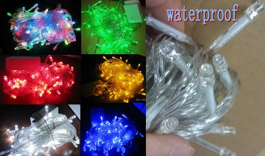 10 м 100led медный провод светодиодные Веревки Огни мигалка лампа набор mantianxing Лампа Рождественская лампа наружного освещения пост
