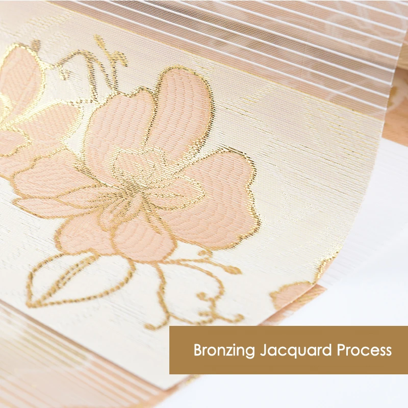 Современные шелковые жалюзи с бронзовым покрытием солнечным светом двухслойные