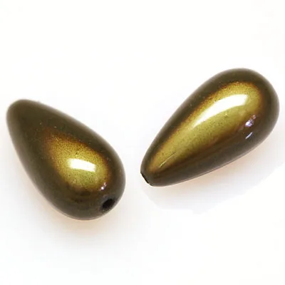 Чудо Бисер Perles Magiques Акриловые Teardrop бусины 12x23 мм Круглый Spacer Magic Perles для DIY ювелирных браслет делая - Цвет: Olivine