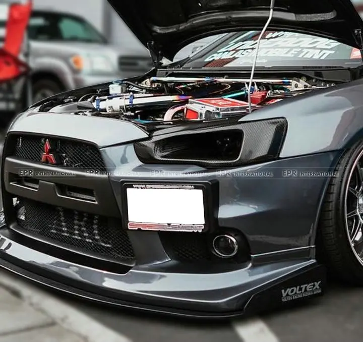 Автомобильный Стайлинг для Mitsubishi Evolution EVO 10 углеродное волокно вентилируемые
