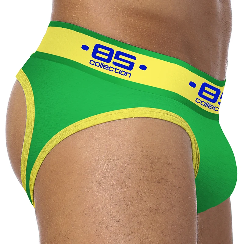 BS 2019 Gay jockstrap 4 шт./партия нижнее белье без спинки мужские хлопковые Стринги