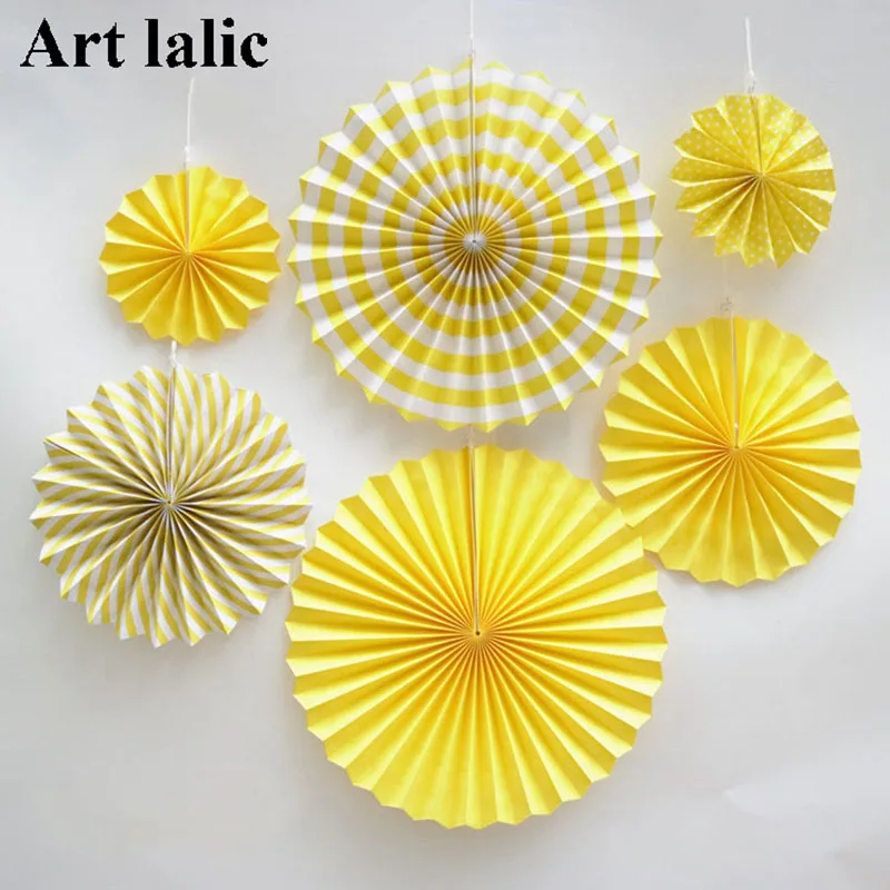 Сделай Сам ручная работа бумажный вентилятор полоса точка Круглый диск