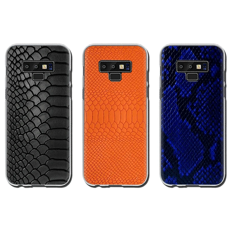 Жесткий чехол змеиной кожи для телефона Samsung A5 A7 A9 A6 A8 Plus A10s 20s 30s 40s 50s 60 70|Бамперы| |