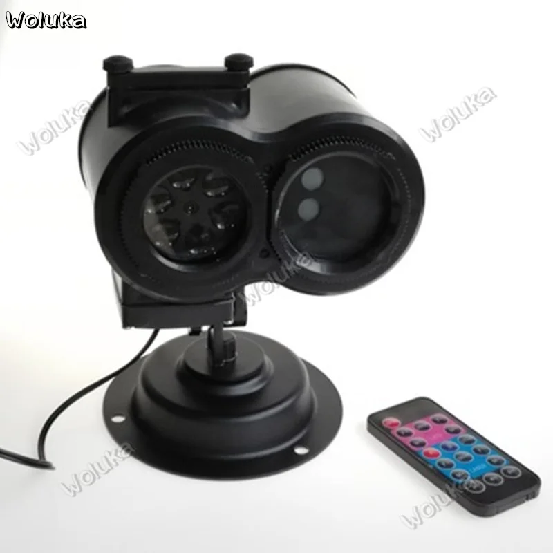 Светодиодный уличный Звездный Рождественский узор лазерная двухцилиндровая