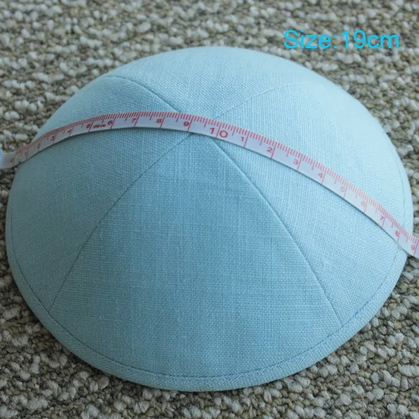 150 шт Различные цвета хлопок саржа ткань kippot еврей Yarmulke Kippah Kippot 19 см