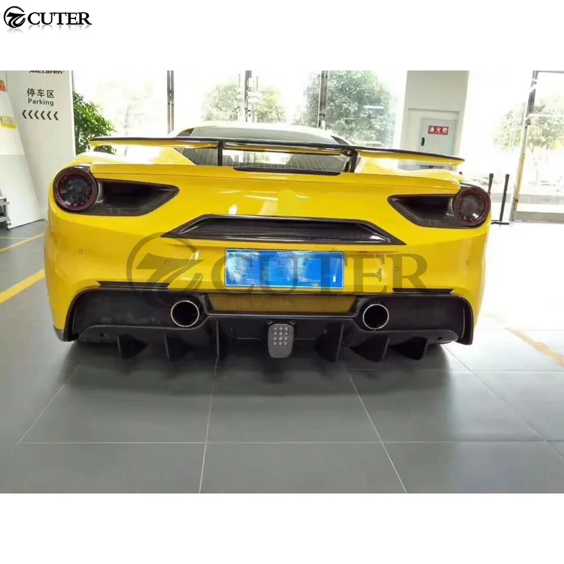 488 GTB углеродное волокно передний бампер задний спойлер диффузор Крылья для Ferrari N
