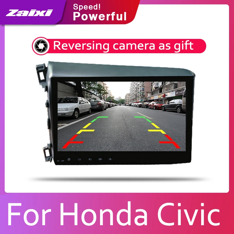 ZaiXi 2din автомобильный мультимедийный Android Автомагнитола для Honda Civic 2012 ~ 2015 Bluetooth WiFi