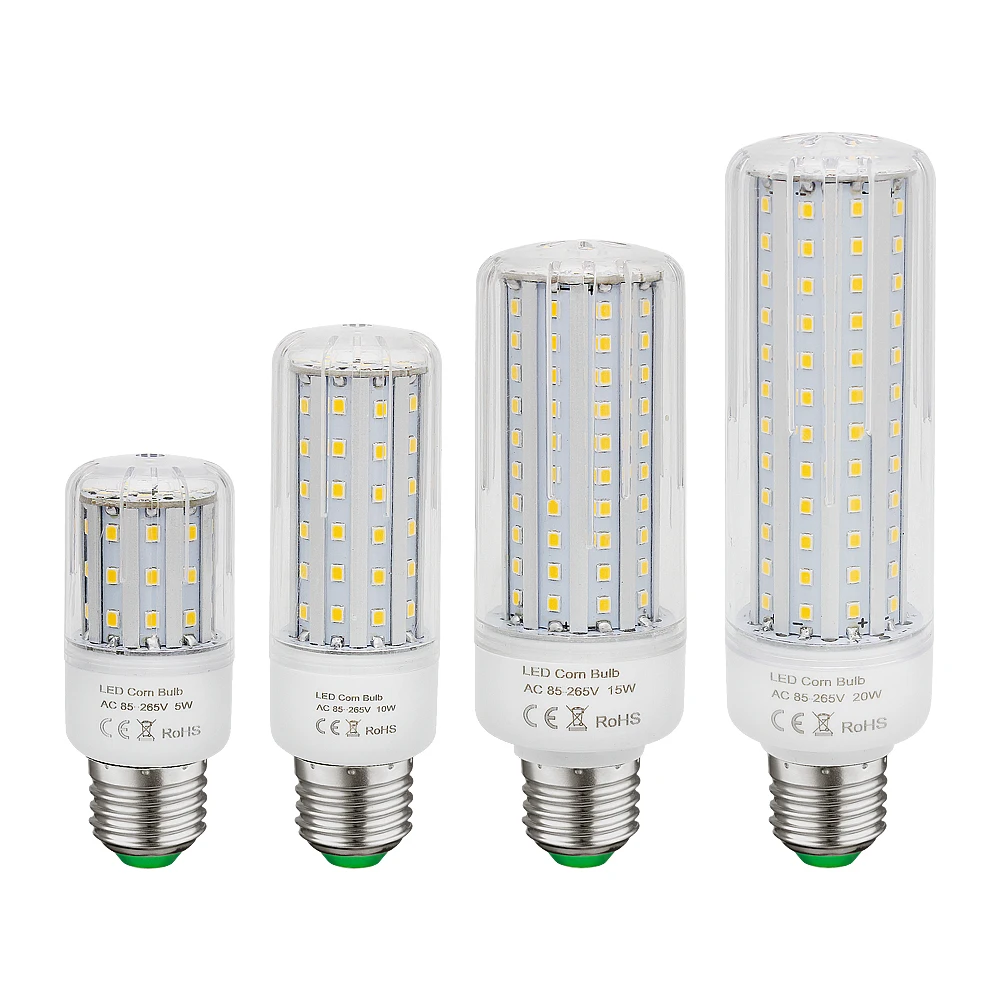 Светодиодсветодиодный лампа Кукуруза E27 5 Вт 10 15 20 SMD 2835 без мерцания ослепления