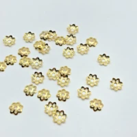 junkang 1000pcslot 6mm 8mm silvergold flower petal end spacer caps charms bead cups making spaced apart jewelry findings
