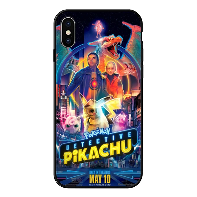 2019 новейший чехол с покемоном детективом Пикачу для iPhone X XS MAX XR 5 5S SE 6 6splus 7 8Plus7 8