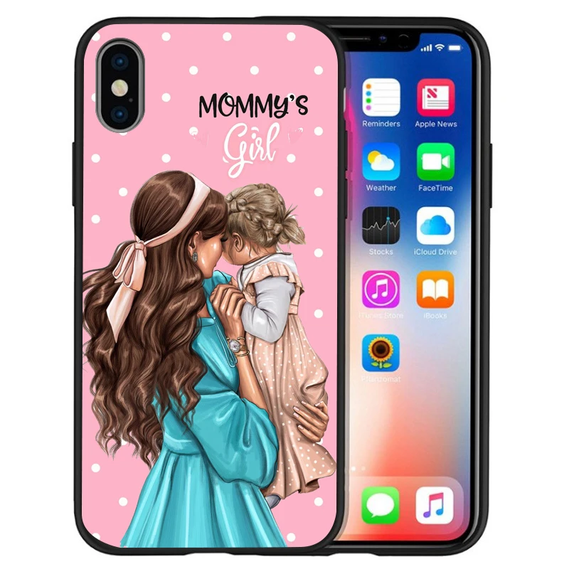 07 Супер I Love Mama мышь папа мама мальчик детский чехол для чехла iphone 8 7 X XS Max XR 6 7 8 плюс 5S SE мягкий чехол Etui - Цвет: 07