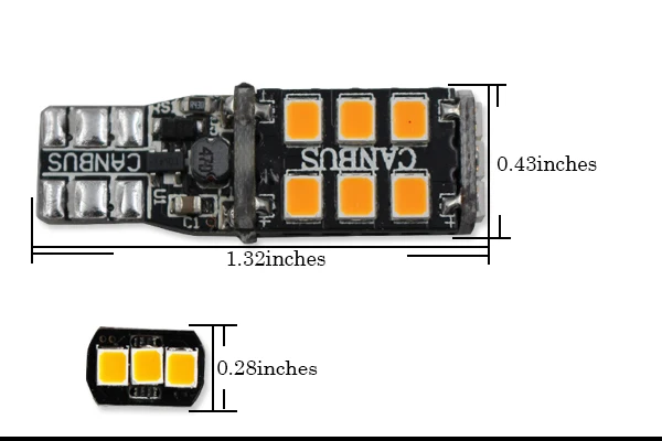 2 шт. желтый CANBUS Error Free T10 W5W 194 168 W5W светодиодный лампы соответствует европейским размерам Стоянкы Автомобилей Автомобиля сигнальный фонарь, 12V T10 светодиодный красный/белый