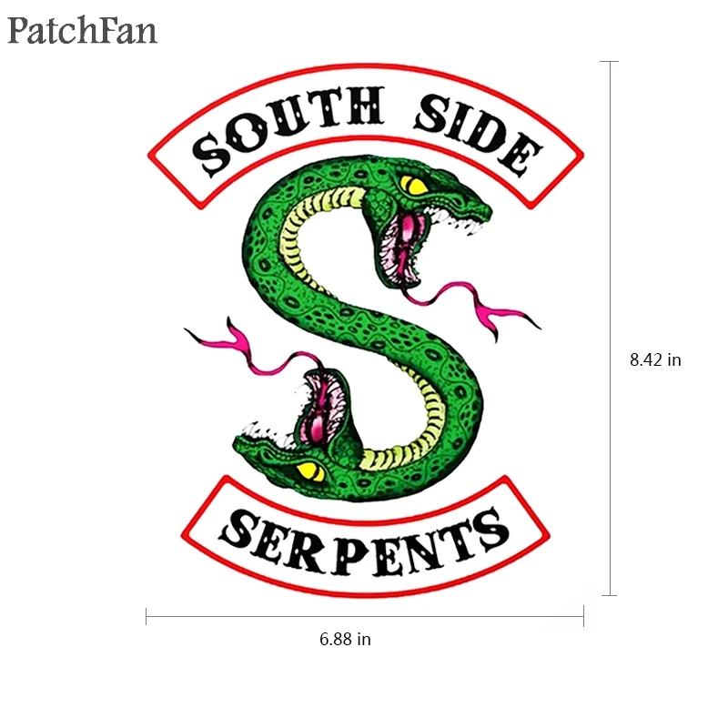 Patchfan, 2 шт., ривердейл, одежда, нашивки, термопресс, переводные наклейки, железная нашивка, сделай сам, ручная работа, аппликация, джинсы, футболки A1780