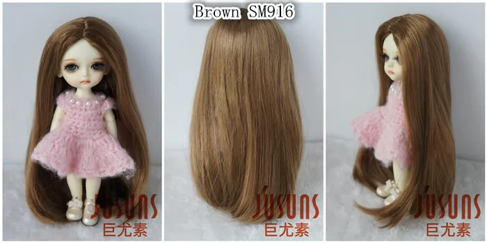 JD016 1/12 1/8 BJD кукольные Парики Мода пробор линия длинный кудрявый парик Размер 3-4 дюйма 4-5 дюймов 5-6 дюймов синтетический мохер кукольные парики