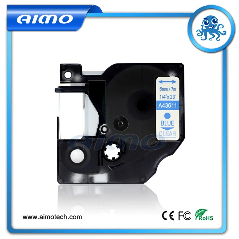 Compatible Dymo Label Printer 43613 Laminated Tape For DYMO D1 6mm*7m Black on White | Компьютеры и офис