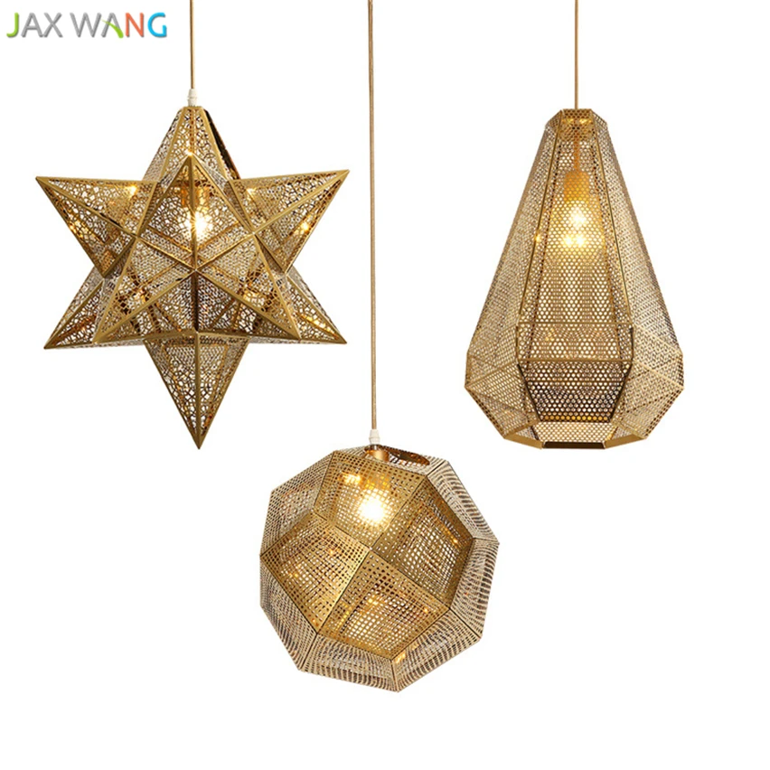 Креативные подвесные светильники в стиле пост модерн из нержавеющей стали