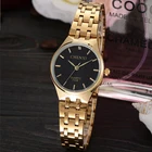 Часы CHENXI женские из нержавеющей стали, роскошные желтые и золотые